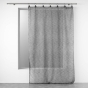 Voilage a anneaux 140 x 240 cm voile tissé Linka Anthracite
