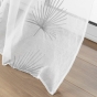 Voilage grande hauteur 140 x 280 cm voile sablé brodé Palmaris Gris