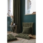 Rideau ajustable + 8 anneaux pince  140 x 270 cm velours de coton César Vert kaki