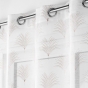 Panneau a oeillets 140 x 240 cm voile sable imprime metallise arcadie Sans