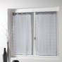 Paire droite passants 2 x 60 x 120 cm voile sable candide Gris