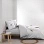 Housse de couette 240 x 220 cm coton 42 fils + 2 taies Happy dream