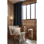 Lot de 2 rideaux petite hauteur 140 x 180 cm occultant doublé polaire Bjorn Bleu