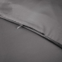 Housse de couette 240 x 220 cm bambou de satin 120 fils Salomé Anthracite