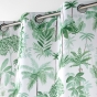 Rideau a oeillets 140 x 260 cm polyester imprime amazonia Vert