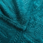 Plaid 125 x 150 cm flanelle relief unie nelia Bleu