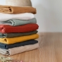 Drap Plat Soline 100% lin lavé – 270 x 300 cm – Ardoise (Lin Français)