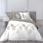 Housse de couette 240 x 220 cm en microfibre de flanelle Goyave