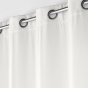 Rideau tamisant 135 x 260 cm velours uni Novana Blanc