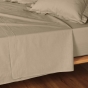 Drap plat 2 pers. 240 x 300 cm coton 57 fils Lina Sable
