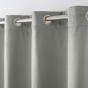 Lot de 2 Rideaux isolant thermique a oeillets 140 x 260 cm velours relief Polarchic Gris