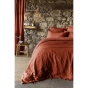 Housse de couette 240 x 220 cm Lin lavé français Soline Paprika
