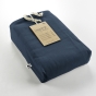 Housse de couette chaude en flanelle 140 x 200 cm Candice Bleu foncé