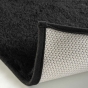 Tapis rectangle 60 x 90 cm imitation fourrure feline Noir