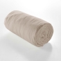 Drap housse 2 personnes 140 x 190 cm double gaze coton 57 fils Angelia Sable