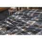 Housse de couette 260 x 240 cm flanelle imprimée felix minuit Bleu foncé