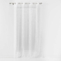 Voilage a oeillets 140 x 240 cm en voile imprimé métallisé Artyline Blanc/argent