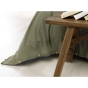 Housse de couette flanelle 140 x 200 cm candice romarin Kaki
