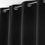 Rideau tamisant 135 x 260 cm isolant thermique Micropolar Noir