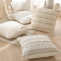 Coussin dehoussable compresse 60 x 60 cm coton/polyester fantaisie santos Sans