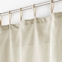 Panneau a passants jute 140 x 240 cm polycoton uni Belani Beige