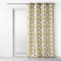Rideau Tamisant a oeillets L140 x H260 cm polyester Palpito Jaune/blanc