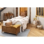 Parure de lit (housse de couette + 2 taies d'oreiller) 240 x 220 cm coton imprimé Pompon