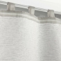 Paire pompon passants 2 x 60 x 120 cm voile double sable duetto Gris/blanc