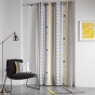 Rideau tamisant à oeillets 140 x 260 cm polyester Yellow mix