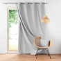 Lot de 2 Rideaux  occultant/thermique/phonique doublure amovible 140 x 260 cm Coverline Gris