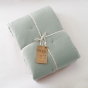 Édredon 180 x 240 cm - Double Gaze de Coton 125 gr/m² - Uni Gaïa Eucalyptus