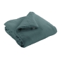 Édredon 180 x 240 cm - Double Gaze de Coton 125 gr/m² - Uni Gaïa Bleu Canard