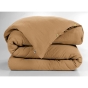 Housse de couette double gaze de coton Luxe 140 x 200 cm Gaia Camel