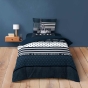 Housse de couette enfant 140 x 200 cm + 1 taie coton 42 fils USA States