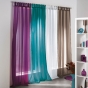 Panneau a passants 140 x 240 cm voile uni voiline Blanc