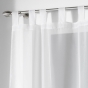 Panneau a passants 140 x 240 cm voile uni voiline Blanc
