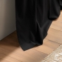 Rideau a oeillets 140 x 240 cm coton uni panama Noir