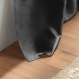 Rideau a oeillets 140 x 240 cm shantung uni shana Anthracite