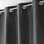 Rideau a oeillets 140 x 240 cm shantung uni shana Anthracite