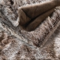 Plaid 125 x 150 cm imitation fourrure antartic Choco