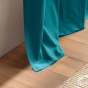 Rideau a oeillets 140 x 240 cm coton uni panama Bleu