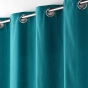 Rideau a oeillets 140 x 240 cm coton uni panama Bleu