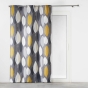 Rideau a oeillets 140 x 240 cm coton imprime leafy Jaune