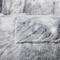 Plaid 180 x 220 cm imitation fourrure antartic Gris