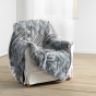 Plaid 180 x 220 cm imitation fourrure antartic Gris
