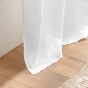 Rideau a oeillets 140 x 260 cm microfibre unie absolu Blanc