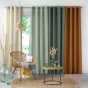 Rideau a oeillets 140 x 260 cm microfibre unie absolu Noir