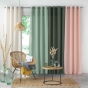 Rideau a oeillets 140 x 260 cm microfibre unie absolu Rose pale