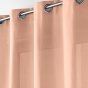 Rideau a oeillets 140 x 260 cm microfibre unie absolu Rose pale