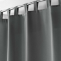 Rideau a passants 140 x 260 cm polyester uni essentiel Beton
